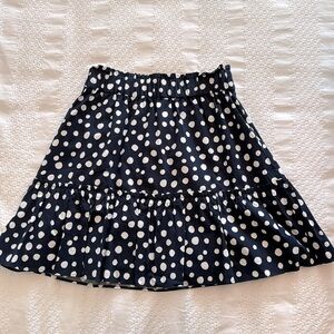 Loft short skirt with ruffle hem